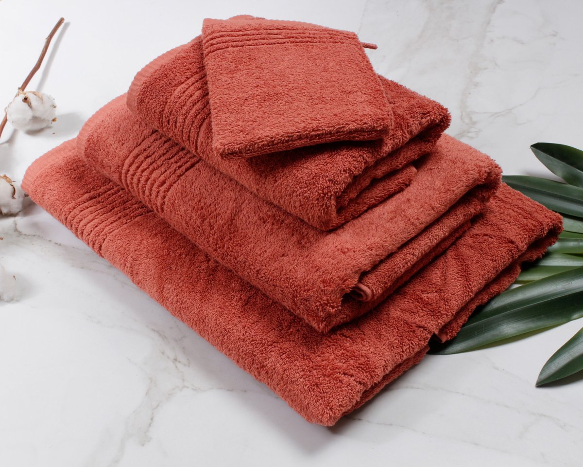 Handdoek Supreme Collectie – 6 stuks – 50×100 – terracotta - Afbeelding 6