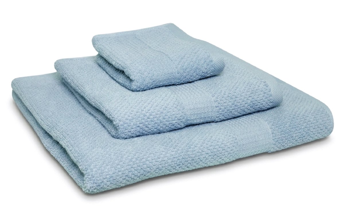 Handdoek Popcorn Collectie – 4 stuks – 50×90 – lichtblauw - Afbeelding 3