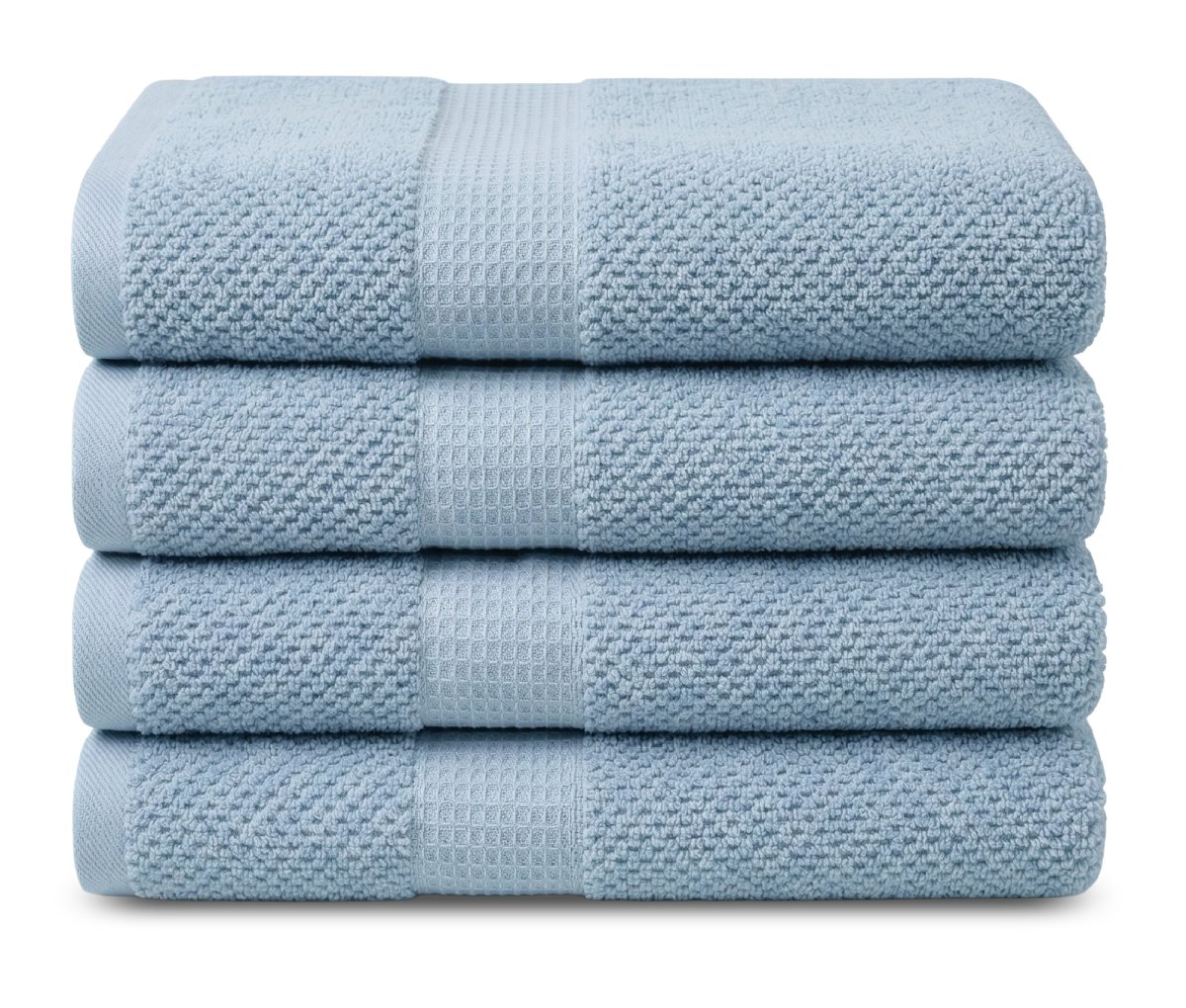 Handdoek Popcorn Collectie – 4 stuks – 50×90 – lichtblauw - Afbeelding 2