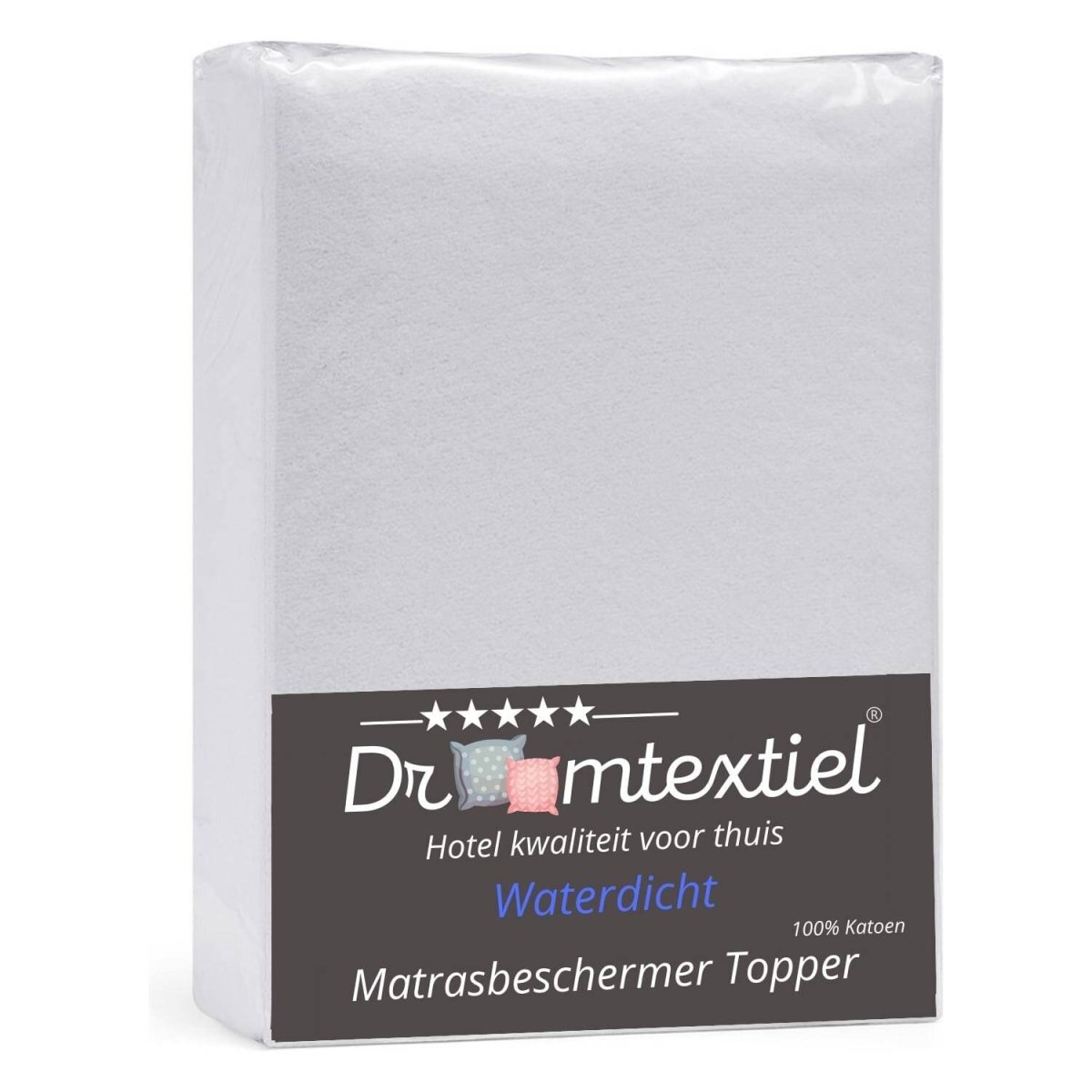 Droomtextiel Molton Topper Hoeslaken Waterdicht 80×200 cm - Afbeelding 2