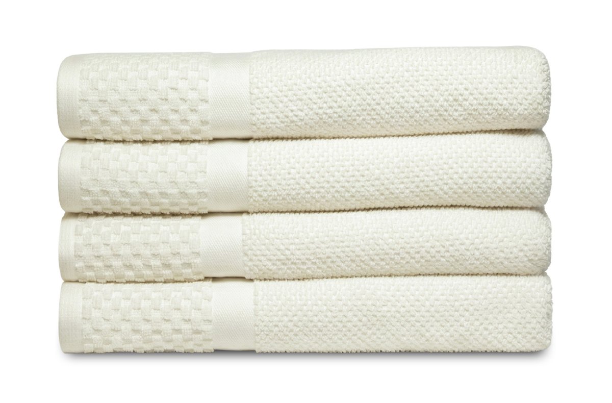 Handdoek Soft Popcorn Collectie – 4 stuks – 70×140 – creme - Afbeelding 3