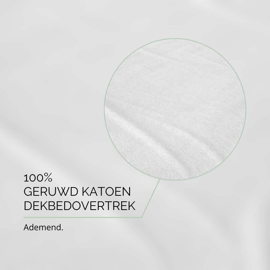 Droomtextiel Hoeslaken Flanel Wit – 140×200 cm - Afbeelding 6