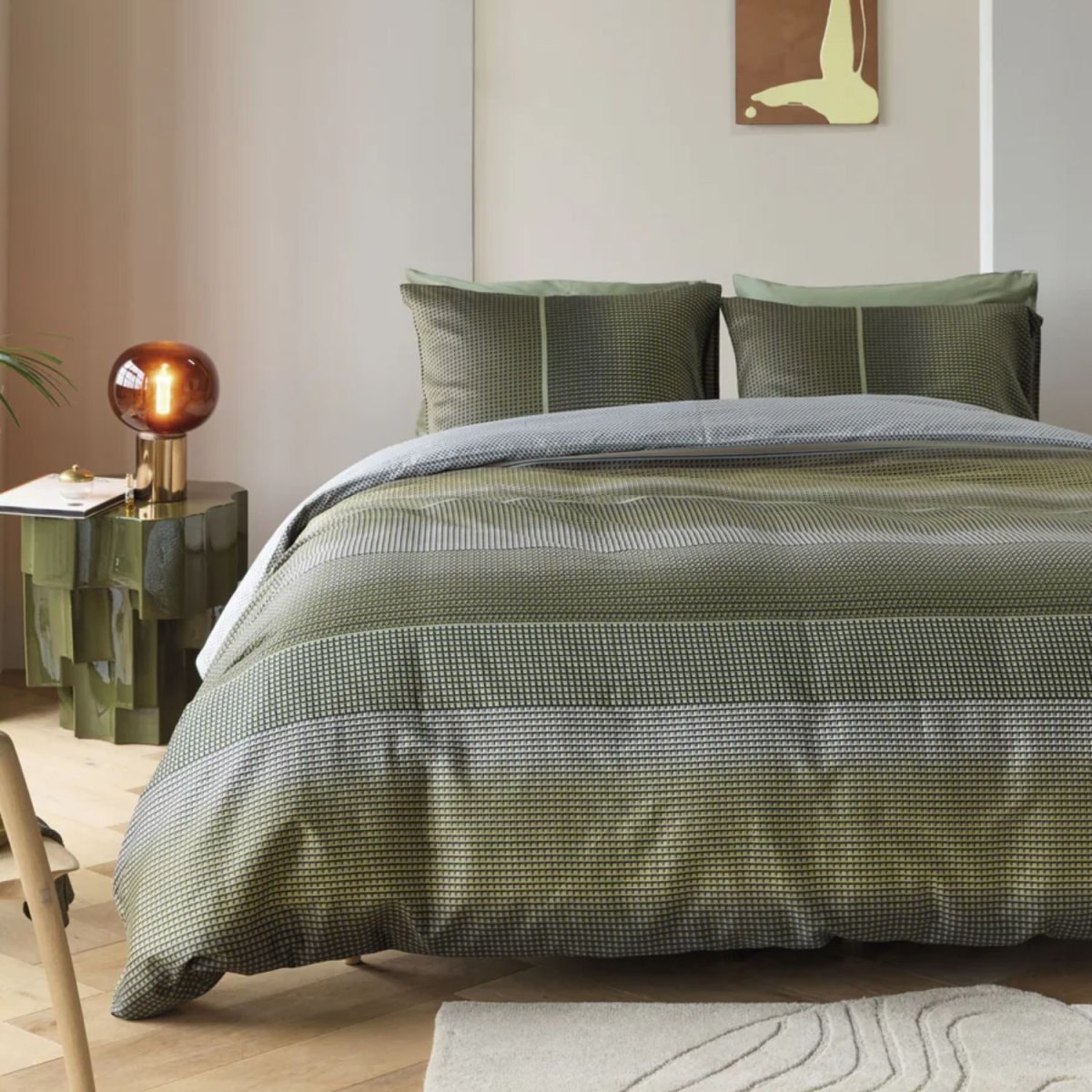 Kardol Charlottesville Dekbedovertrek Groen – 240×200/220 cm - Afbeelding 4