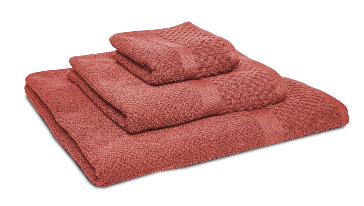Handdoek Soft Popcorn Collectie – 6 stuks – 50×90 – oudroze - Afbeelding 4