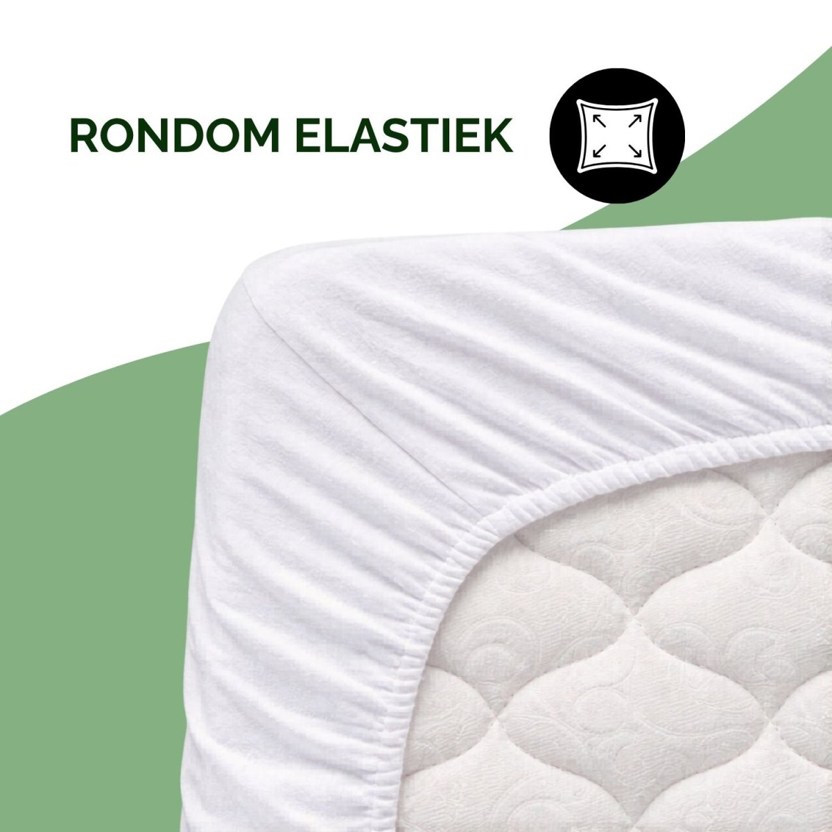 Droomtextiel Topper Molton Hoeslaken – 70 x 200 cm – 100% Katoen - Afbeelding 7