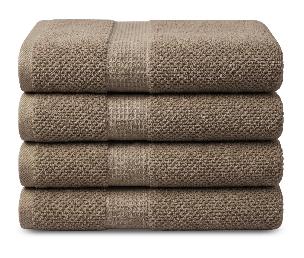 Handdoek Popcorn Collectie – 4 stuks – 50×90 – nougat - Afbeelding 2