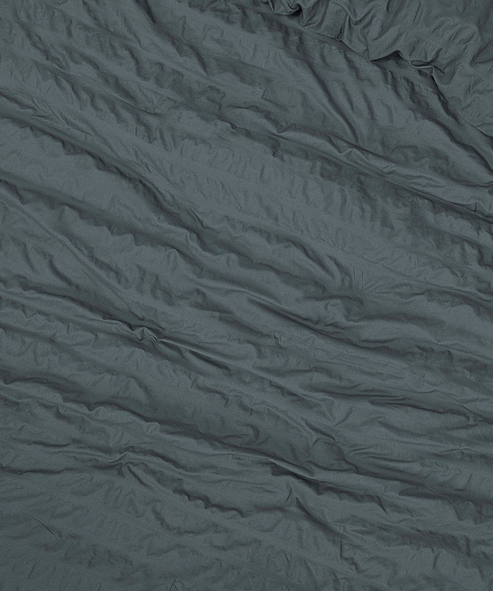 Dekbedovertrek Seersucker Deluxe – 100% katoensatijn – 240×200/220 – antraciet - Afbeelding 4
