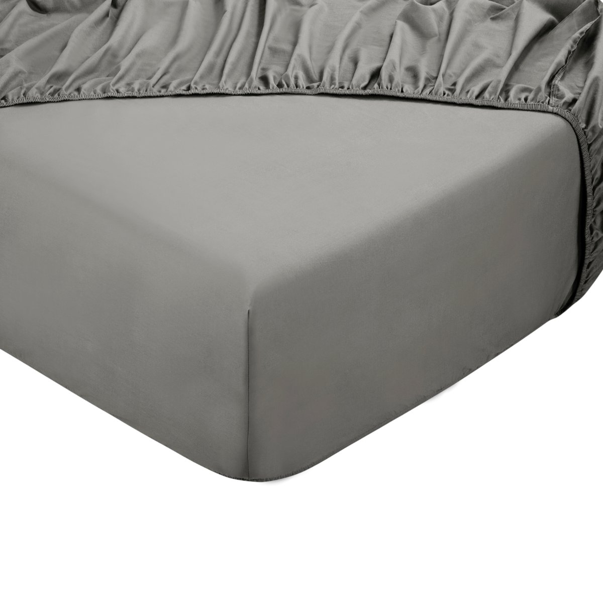 Hoeslaken Home – 100% natuurlijk katoen – 90×200 – grijs - Afbeelding 2