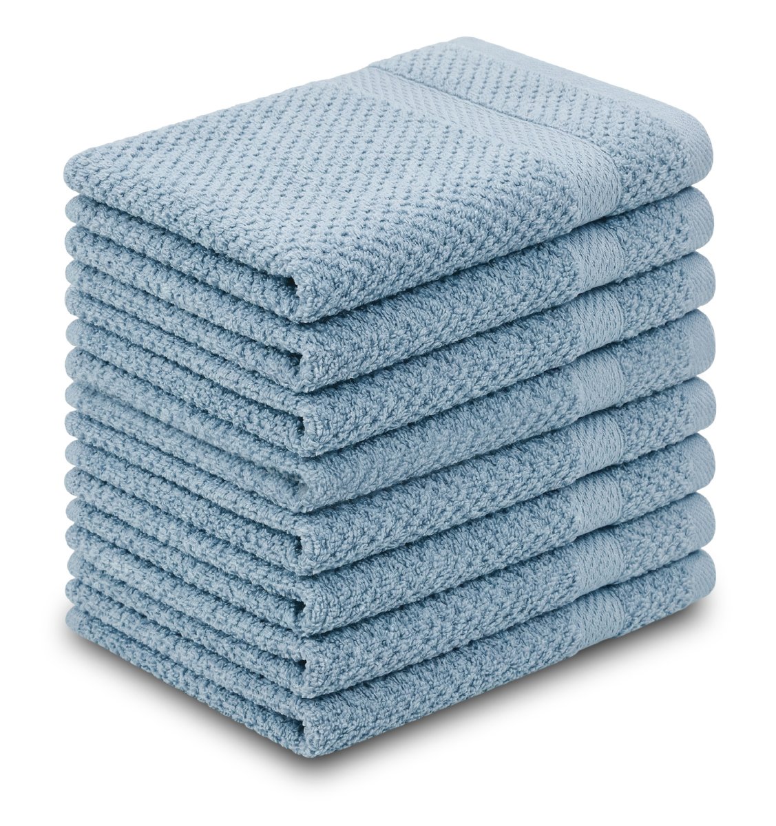 Gastendoek Popcorn Collectie – 8 stuks – 30×50 – lichtblauw - Afbeelding 2