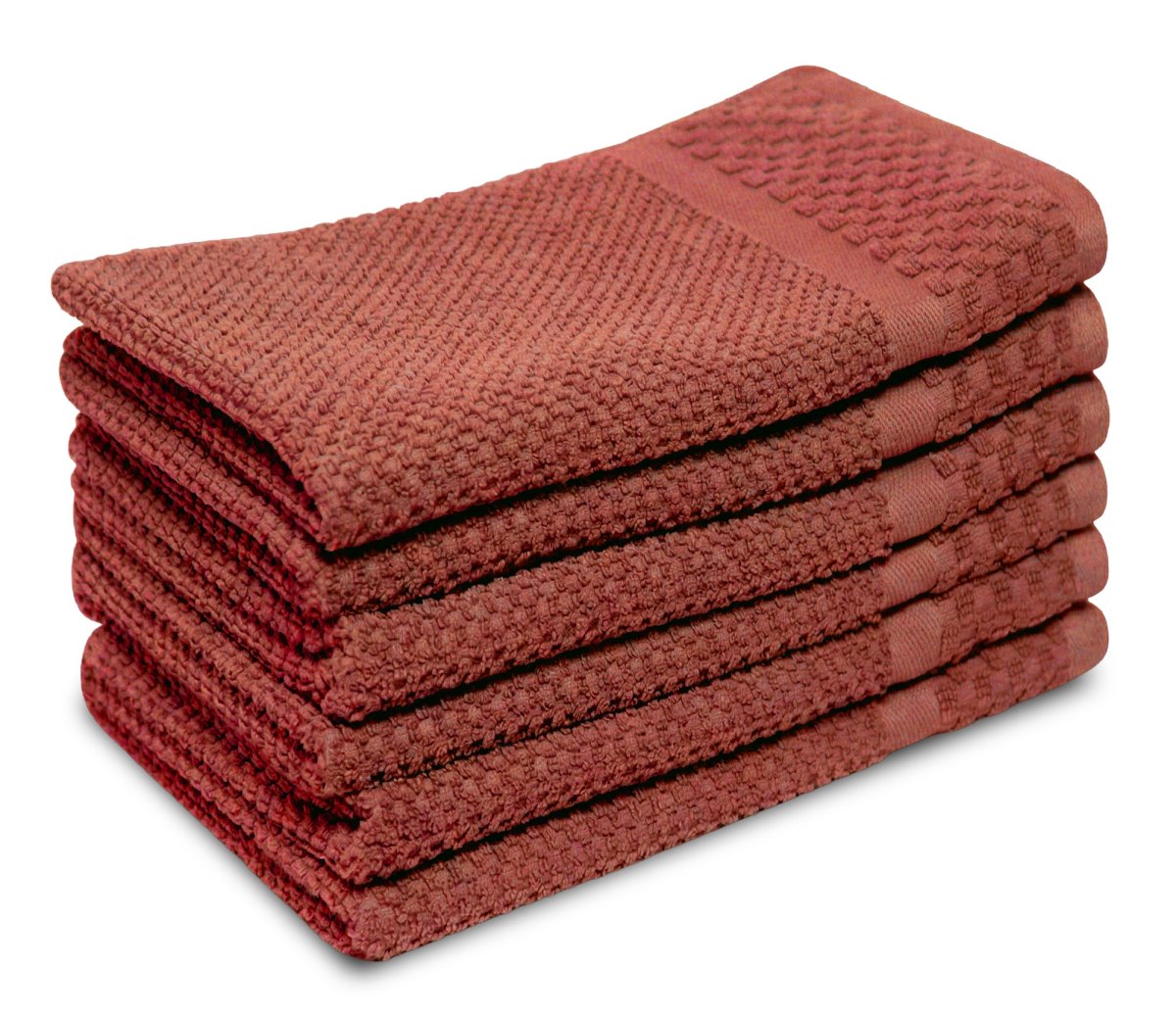 Gastendoek Soft Popcorn Collectie – 6 stuks – 30×50 – oudroze - Afbeelding 2