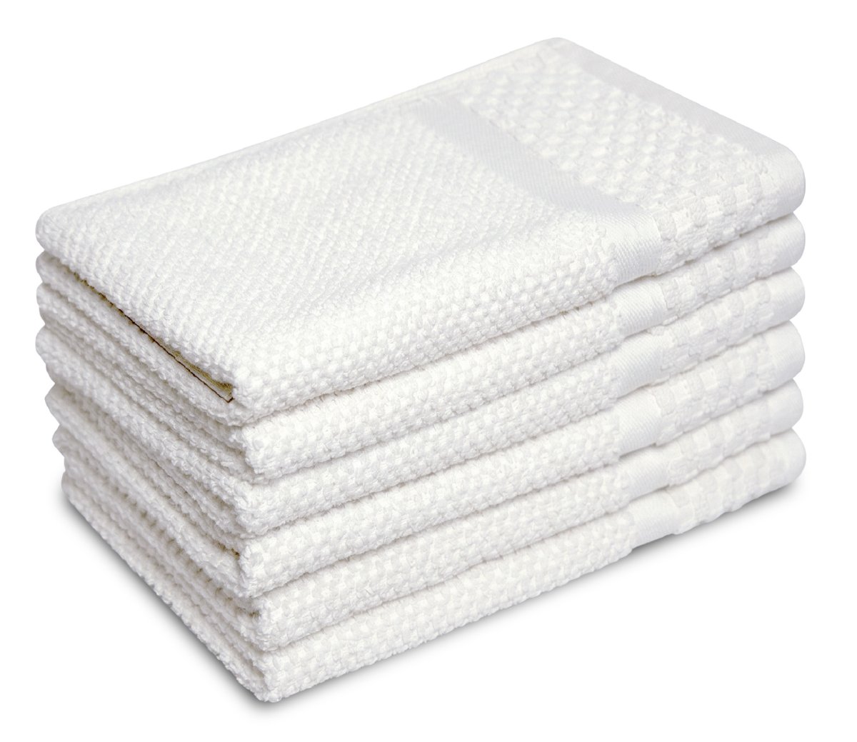 Gastendoek Soft Popcorn Collectie – 6 stuks – 30×50 – wit - Afbeelding 2