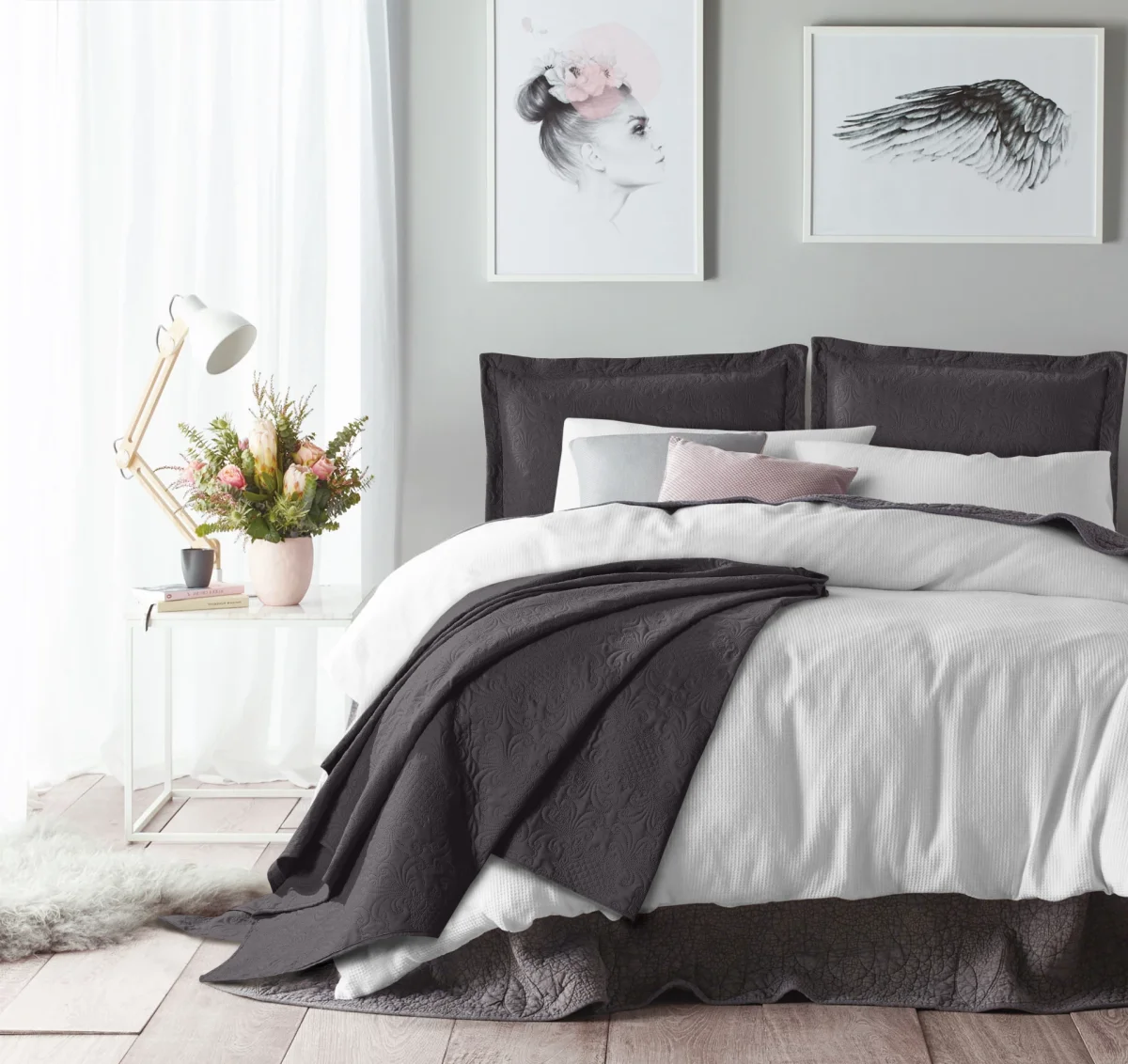Bedsprei Delft Antraciet - Afbeelding 3