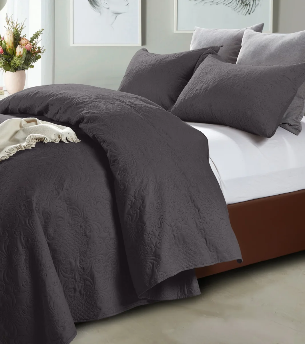 Bedsprei Delft Antraciet - Afbeelding 4