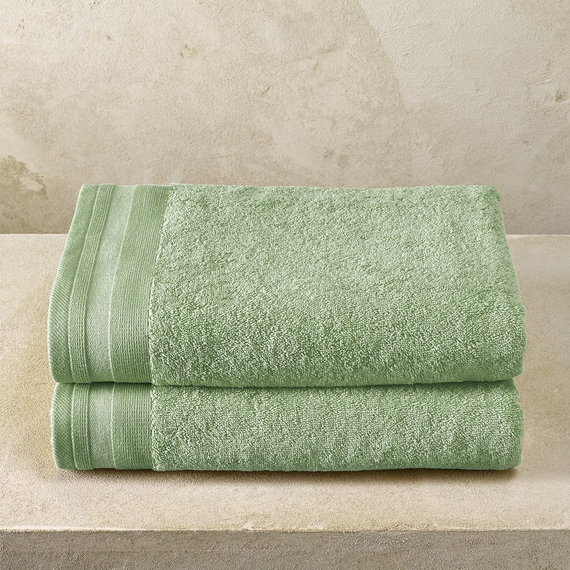 De Witte Lietaer Douchelaken Excellence Sea Green - Afbeelding 2