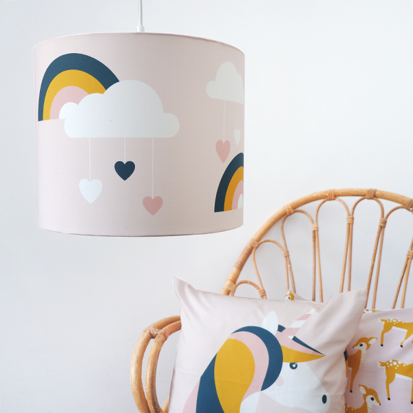 Hanglamp Regenboog Kinderkamer | oud roze - Afbeelding 2