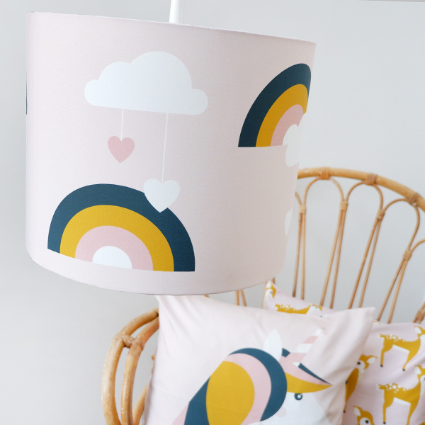 Hanglamp Regenboog Kinderkamer | oud roze - Afbeelding 3