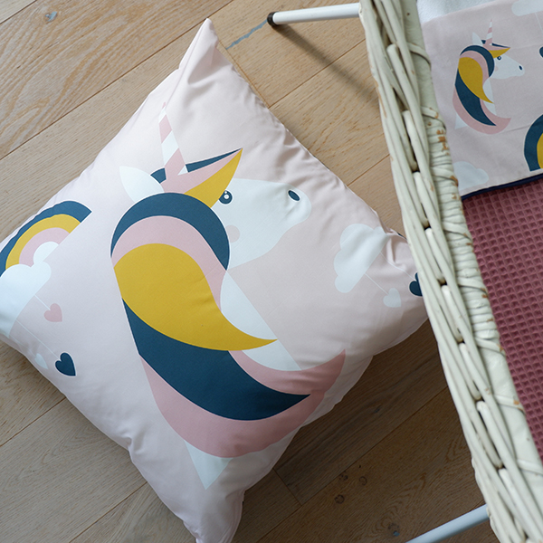 Kussen XL Eenhoorn | oud roze - Afbeelding 2