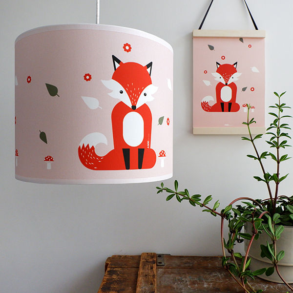 Lamp Vos Kinderkamer | oud roze - Afbeelding 2