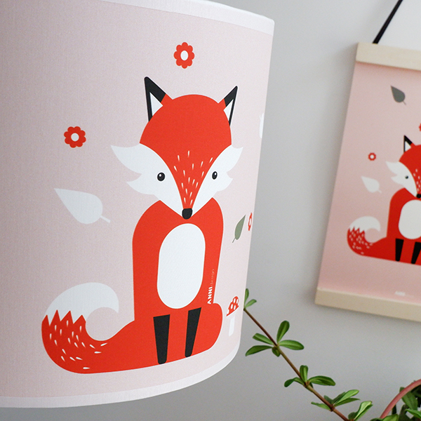Lamp Vos Kinderkamer | oud roze - Afbeelding 3