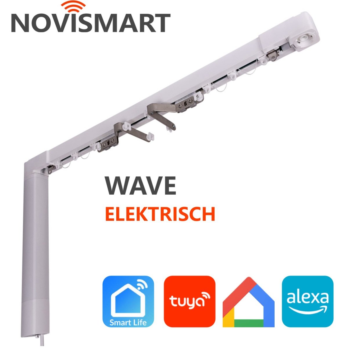 Elektrische WAVE Gordijnrails Wifi | Novismart - Afbeelding 2