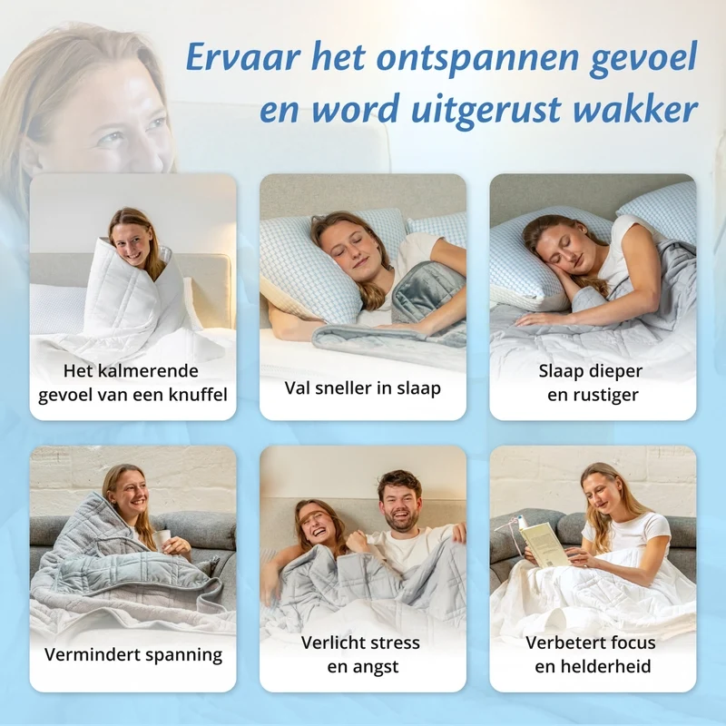 Ella Verzwaringsdeken - Wit - Afbeelding 6