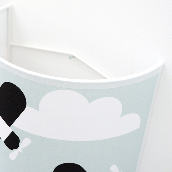 Wandlamp Vliegtuigen en Wolken | old green - Afbeelding 4
