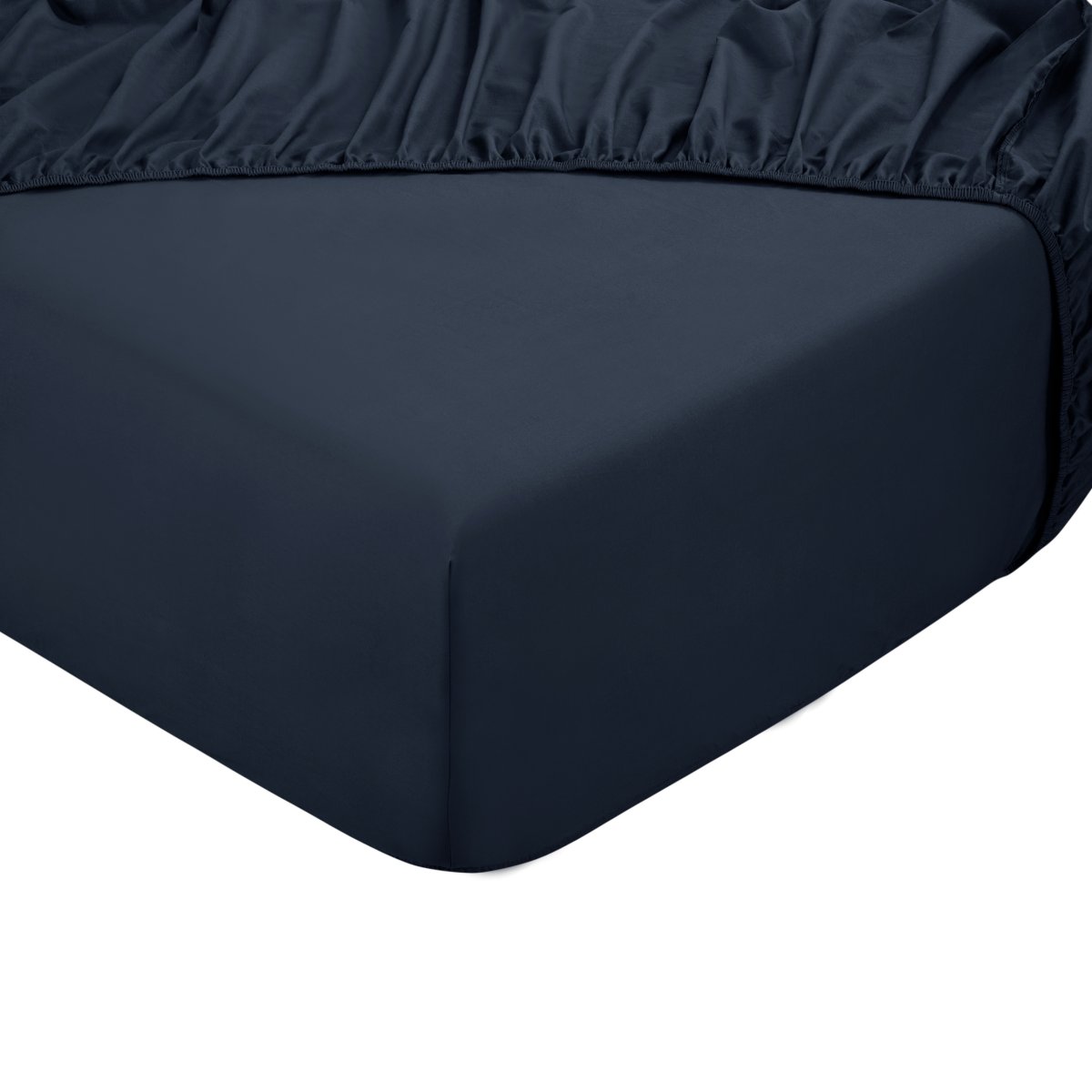 Hoeslaken Home – 100% natuurlijk katoen – 180×200 – antracietblauw - Afbeelding 2