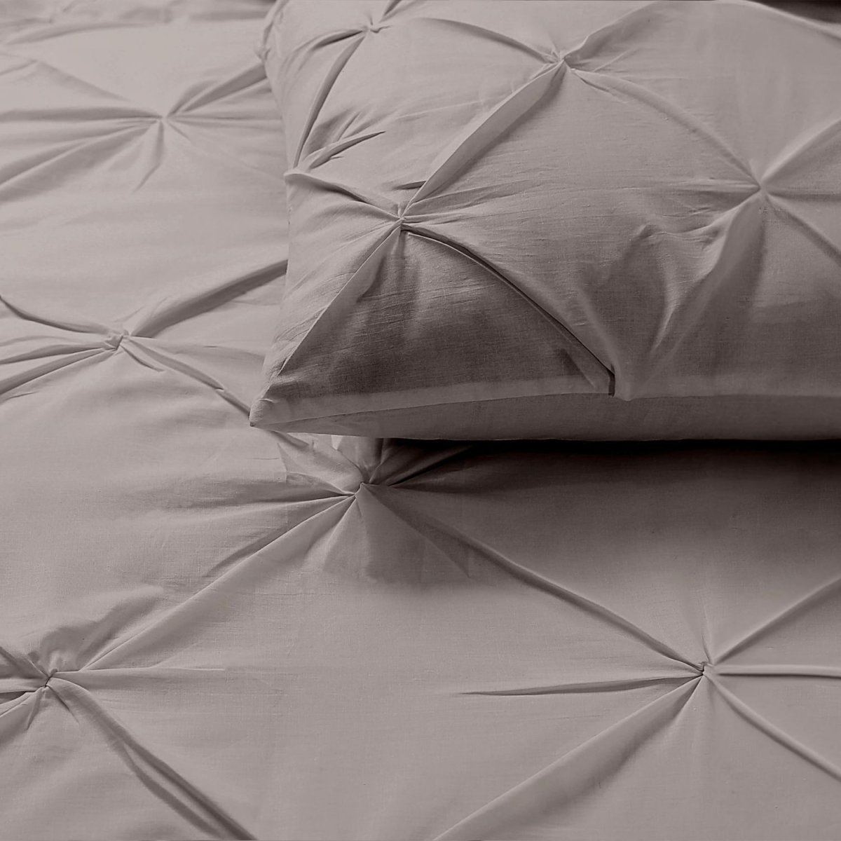 Dreamhouse Salvador Dekbedovertrek 200×220/220 cm – Taupe - Afbeelding 5
