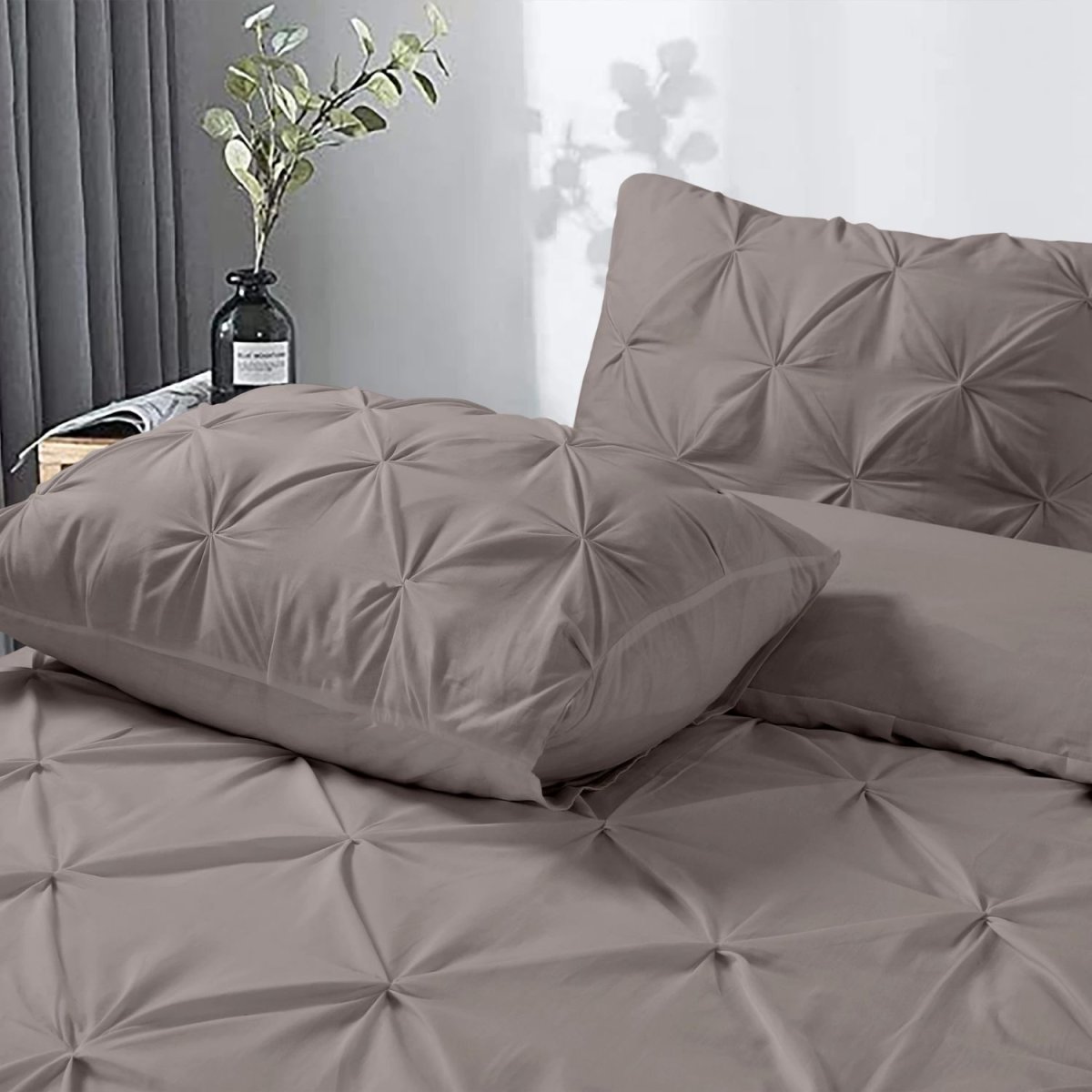 Dreamhouse Salvador Dekbedovertrek 200×220/220 cm – Taupe - Afbeelding 4