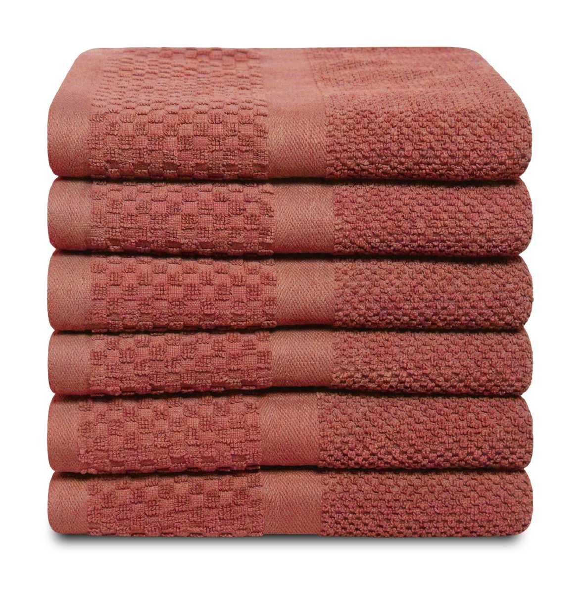 Handdoek Soft Popcorn Collectie – 6 stuks – 50×90 – oudroze - Afbeelding 2