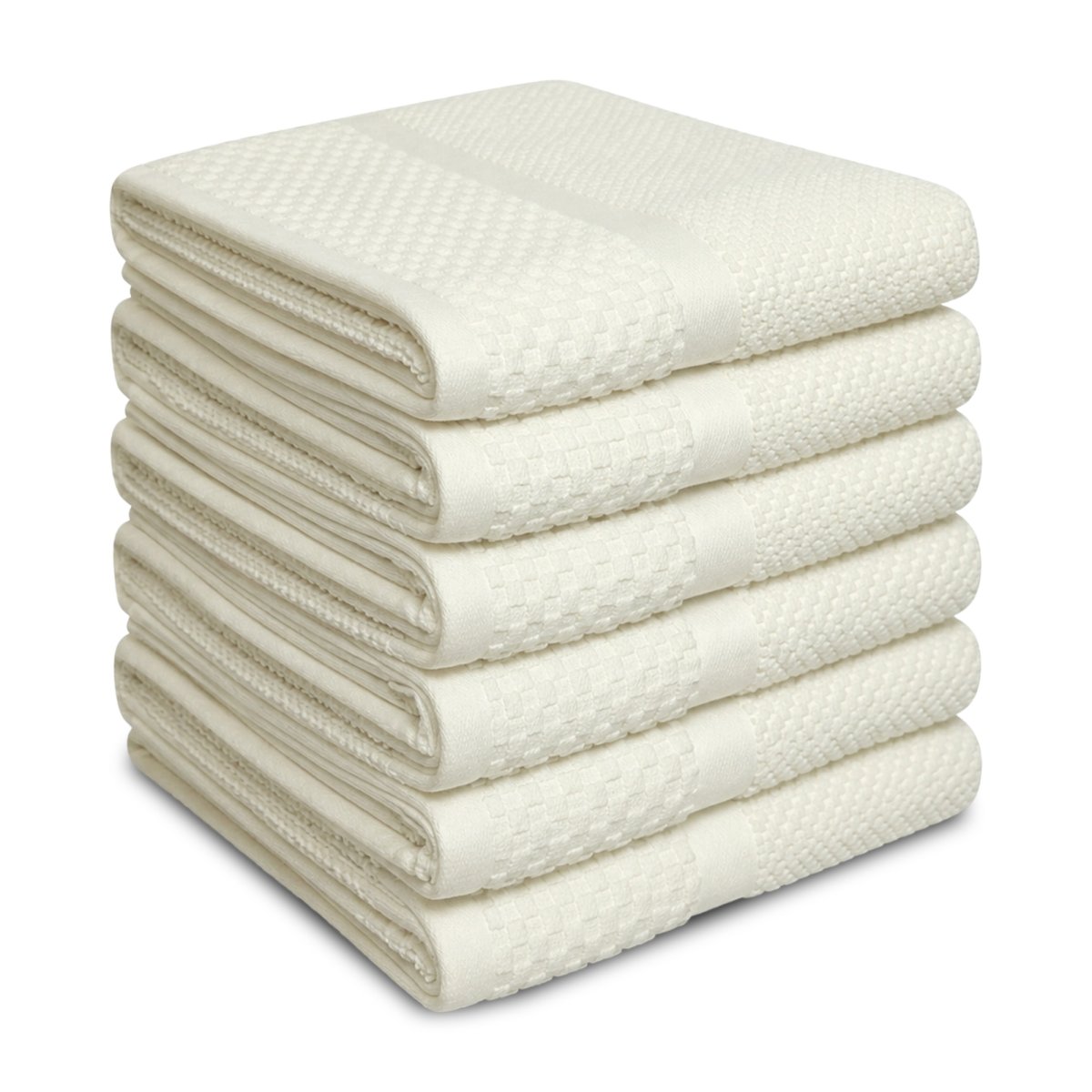 Handdoek Soft Popcorn Collectie – 6 stuks – 50×90 – creme - Afbeelding 3