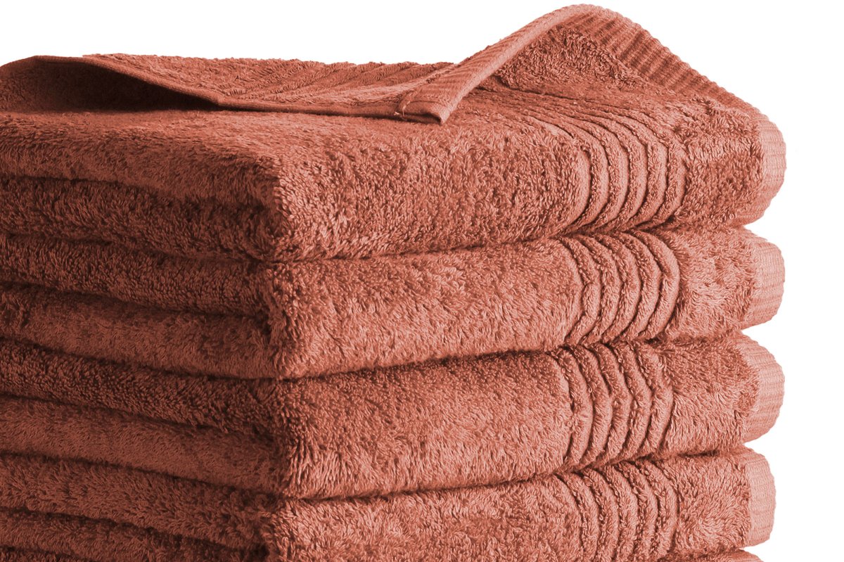 Handdoek Supreme Collectie – 6 stuks – 50×100 – terracotta - Afbeelding 3