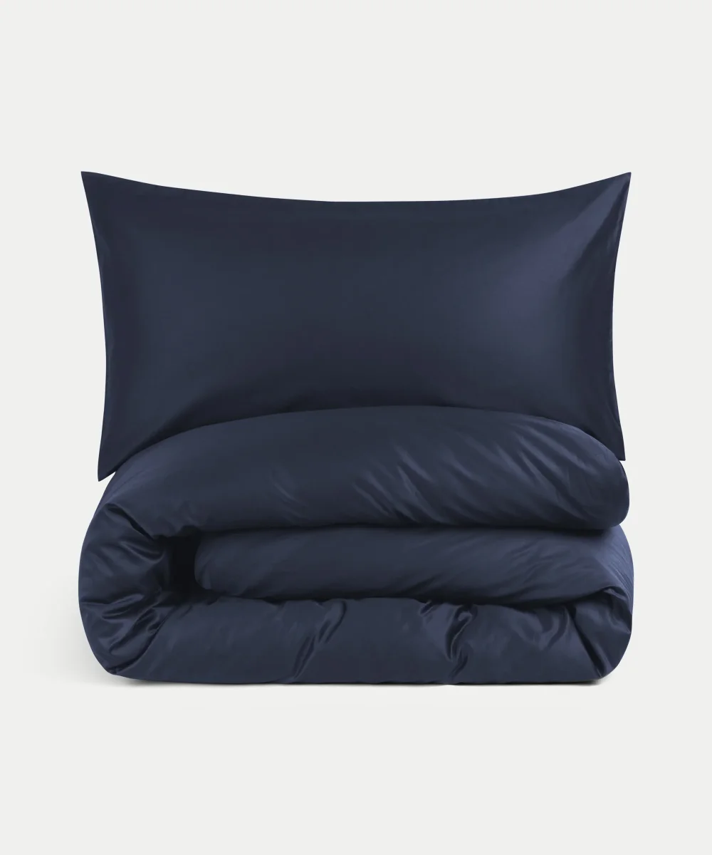 Dekbedovertrekset & Hoeslaken Satijn Harbour Blue - Afbeelding 3