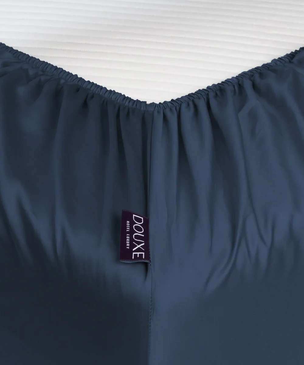 Dekbedovertrekset & Hoeslaken Satijn Harbour Blue - Afbeelding 7