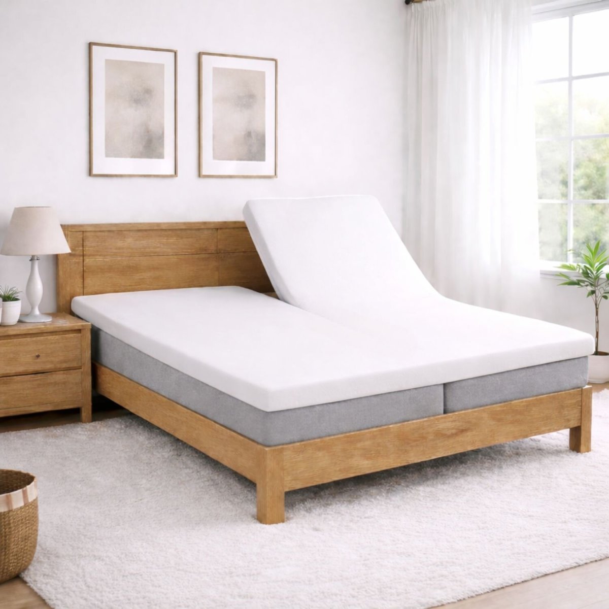 Droomtextiel Molton Splittopper Hoeslaken Katoen -160x200cm - Afbeelding 3