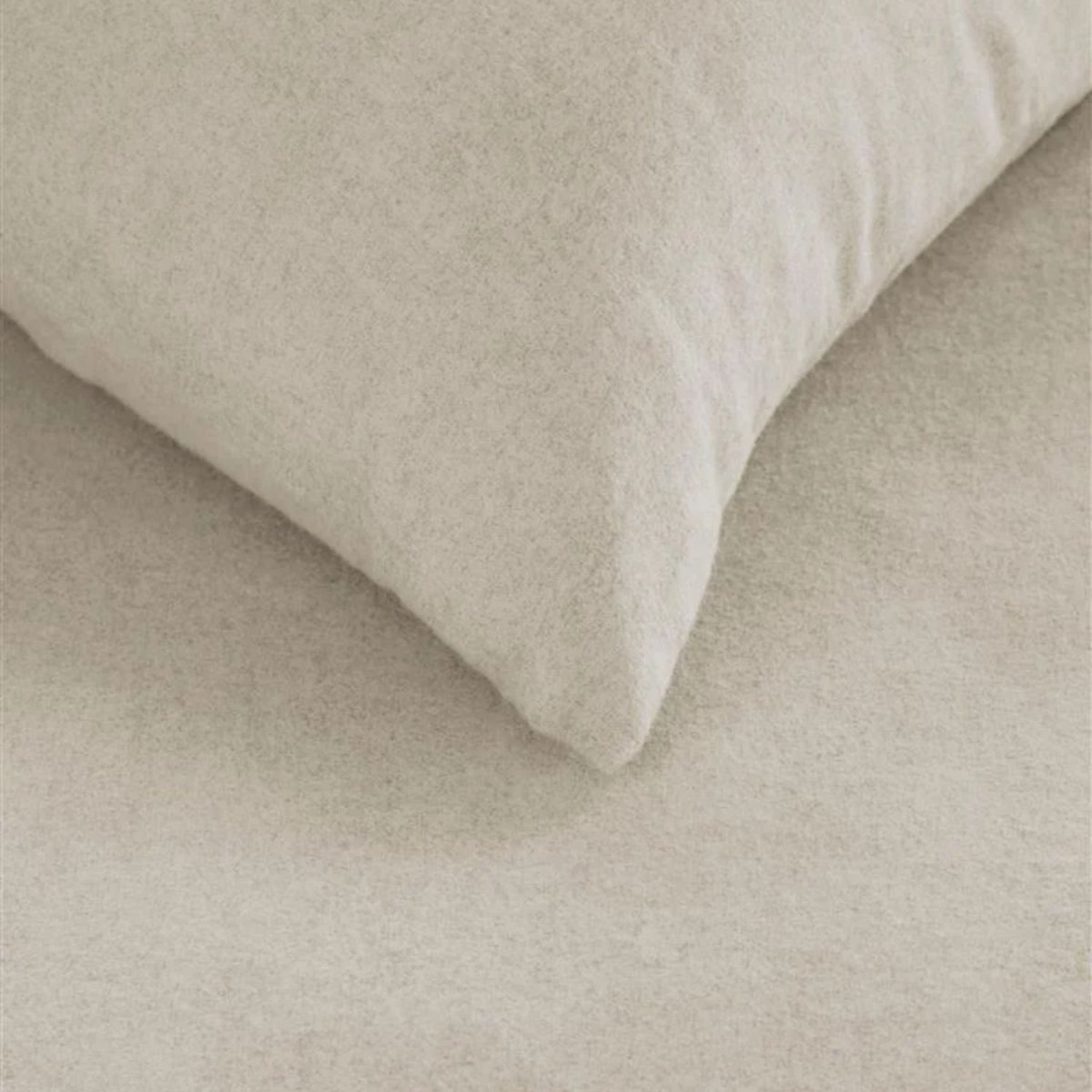 Beddinghouse Frost Flanel Dekbedovertrek Zand – 140×200/220 cm - Afbeelding 4
