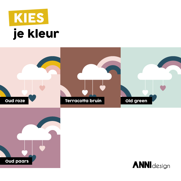 Hanglamp Regenboog Kinderkamer | kleur naar keuze - Afbeelding 3